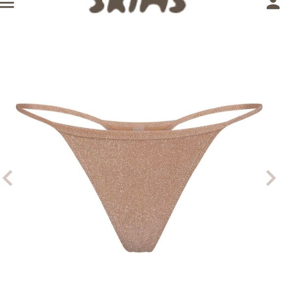 Skims glitter swim string thong XXs - Picture 2 of 6